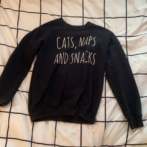 Cat,naps and snacks sweatshirt